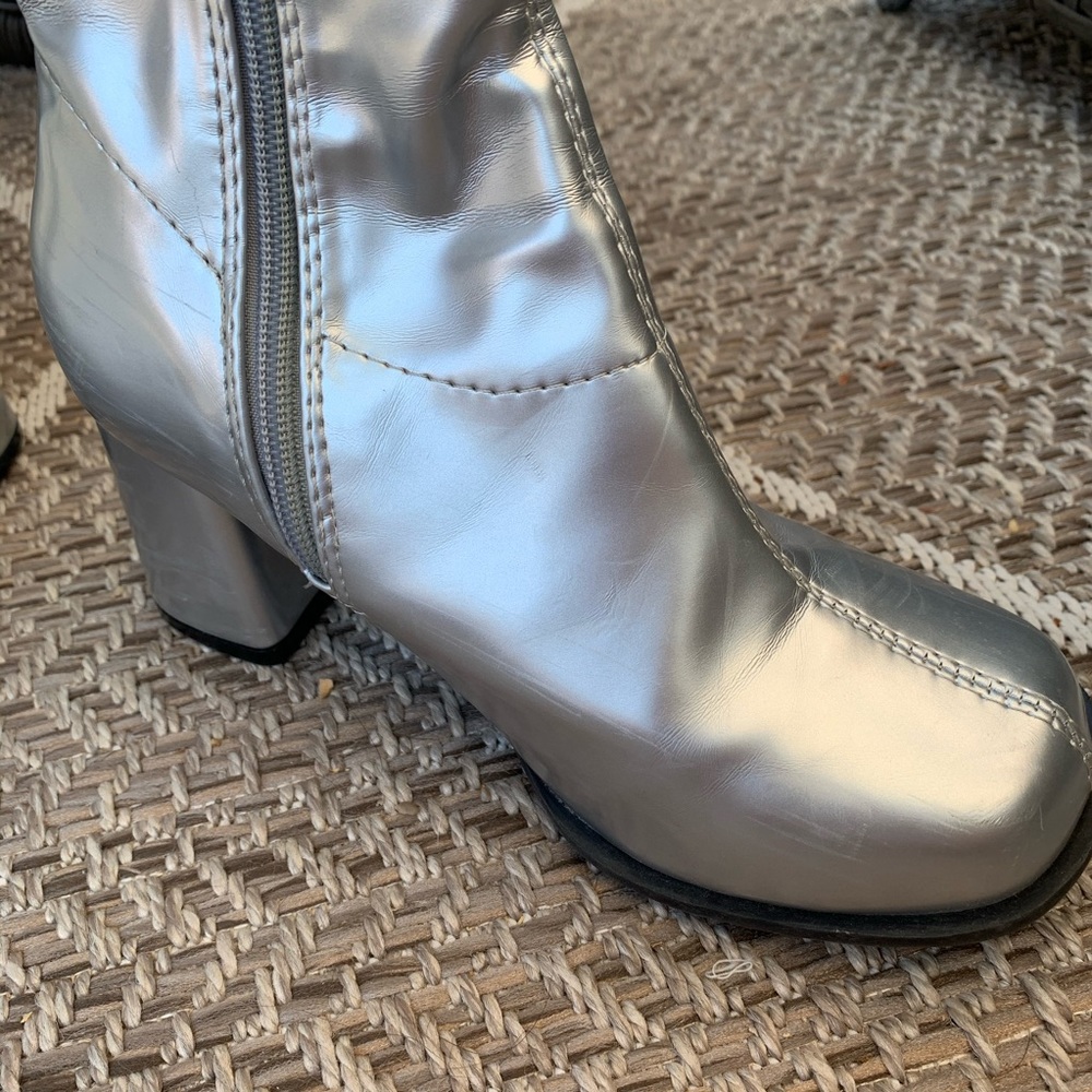 Silver Ellie go go boots